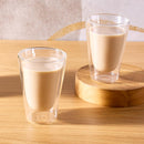 ダブルウォールグラス〔2個セット〕 コップ グラス ダブルウォールグラス 2個 セット ガラスコップ カップ 420mL 耐熱グラス コーヒーカップ ティーカップ タンブラー 食洗機対応 来客用 ぼん家具