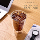 ダブルウォールグラス〔2個セット〕 コップ グラス ダブルウォールグラス 2個 セット ガラスコップ カップ 420mL 耐熱グラス コーヒーカップ ティーカップ タンブラー 食洗機対応 来客用 ぼん家具