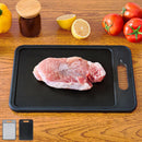 多機能まな板〔解凍プレート付き〕 解凍プレート まな板 急速解凍 食洗機対応 約幅 30×20cm カッティングボード 食材 肉 冷凍食品 解凍 両面使い すりおろし 包丁砥ぎ 付き 解凍まな板 cloclo