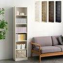 シンプル木製ラック幅44cm 本棚 ハイタイプ スリム 6段 可動棚 木目調 ラック コミック 漫画 大容量 A4 対応 ぼん家具