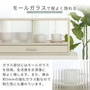 カウンター上置き収納棚〔幅60cm〕 カウンター上収納ラック 引き出し ガラス扉付き 食器棚 カップボード キッチン ぼん家具