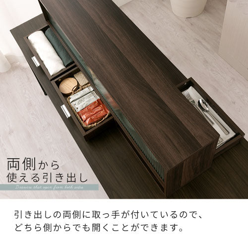 【超美品‼️】ぼん家具 120cm幅カウンターテーブル キッチンカウンター 食器棚 収納家具 木目調ホワイト♪ カウンター上置き収納棚 幅120cm 収納家具 キッチン収納のオンライン