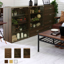 マルチキャビネット〔Bタイプ〕 カラーボックス キューブボックス 収納ボックス 収納 木製 引き出し キャビネット ガラス扉 飾り棚 ラック 文庫 コミック ぼん家具