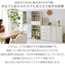マルチキャビネット〔Bタイプ〕 カラーボックス キューブボックス 収納ボックス 収納 木製 引き出し キャビネット ガラス扉 飾り棚 ラック 文庫 コミック ぼん家具