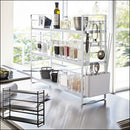 シンク上キッチン収納ラック キッチンラック シンク上キッチン収納ラック スチールラック スリム カトラリー 収納 キッチングッズ TOWER 山崎実業 山崎実業