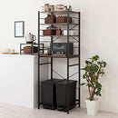 ゴミ箱上ラック〔幅60cm〕 ゴミ箱上ラック 幅60 レンジラック スリム レンジ台 食器棚 おしゃれ キッチンボード ゴミ箱上棚 キッチン 収納 スライド棚 炊飯器 トースター ぼん家具