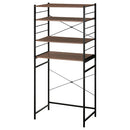 ゴミ箱上ラック〔幅80cm〕 ゴミ箱上ラック スライド棚 4段 可動棚 レンジ台 キッチン トースター 収納 木目調 ぼん家具