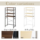 ゴミ箱上ラック〔幅80cm〕 ゴミ箱上ラック スライド棚 4段 可動棚 レンジ台 キッチン トースター 収納 木目調 ぼん家具