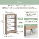 ワゴンラック ロータイプ〔幅10～14cm〕 隙間収納ラック ロータイプ ワゴン 可動棚 韓国インテリア グレージュ スリム PUTUPUTU