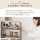 ワゴンラック ロータイプ〔幅10～14cm〕 隙間収納ラック ロータイプ ワゴン 可動棚 韓国インテリア グレージュ スリム PUTUPUTU