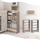 ワゴンラック ロータイプ〔幅16～20cm〕