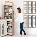 ワゴンラック ハイタイプ〔幅16～20cm〕 キッチンラック 隙間収納 キッチン収納 16cm 18cm 20cm キッチンストッカー キッチン 収納 スリムラック スリム キャスター付き 木製 ペットボトル PUTUPUTU