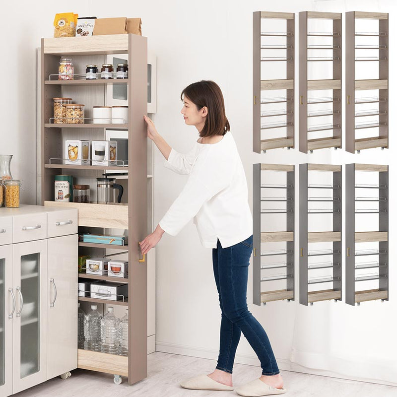 日本製 燕三条 ステンレスすき間収納 幅10cm ハイタイプ 高さ159cm 棚