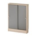 カウンター下収納〔幅60cm・奥行15cm〕 カウンター下収納 薄型 4段 可動棚 引き戸 韓国インテリア グレージュ 食器 PUTUPUTU