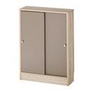 カウンター下収納〔幅60cm・奥行20cm〕 カウンター下収納 薄型 4段 可動棚 引き戸 韓国インテリア グレージュ 食器 PUTUPUTU