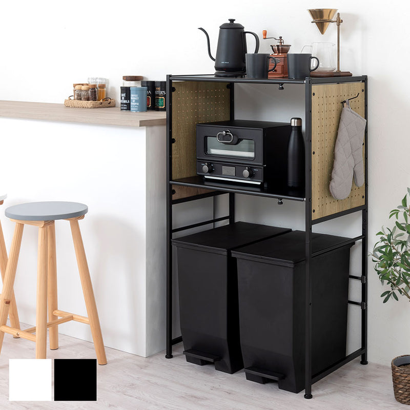 伸縮式ゴミ箱上ラック