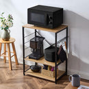 キッチンラック 3段 木製×スチール