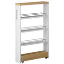 すき間ワゴンラック ロータイプ〔幅10～14cm〕 キッチン収納 キッチンラック 隙間収納 スリム おしゃれ 収納 隙間ワゴン 隙間家具 洗面所 キッチン ラック ワゴン 収納棚 調味料ラック ぼん家具