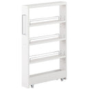 すき間ワゴンラック ロータイプ〔幅10～14cm〕 キッチン収納 キッチンラック 隙間収納 スリム おしゃれ 収納 隙間ワゴン 隙間家具 洗面所 キッチン ラック ワゴン 収納棚 調味料ラック ぼん家具