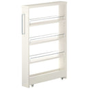 すき間ワゴンラック ロータイプ〔幅10～14cm〕 キッチン収納 キッチンラック 隙間収納 スリム おしゃれ 収納 隙間ワゴン 隙間家具 洗面所 キッチン ラック ワゴン 収納棚 調味料ラック ぼん家具