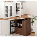 すき間ワゴンラック ロータイプ〔幅10～14cm〕 キッチン収納 キッチンラック 隙間収納 スリム おしゃれ 収納 隙間ワゴン 隙間家具 洗面所 キッチン ラック ワゴン 収納棚 調味料ラック ぼん家具