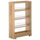 すき間ワゴンラック ロータイプ〔幅16～20cm〕 キッチン収納 キッチンラック 隙間収納 スリム おしゃれ 収納 隙間ワゴン 隙間家具 洗面所 キッチン ラック ワゴン 収納棚 調味料ラック ぼん家具