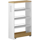 すき間ワゴンラック ロータイプ〔幅16～20cm〕 キッチン収納 キッチンラック 隙間収納 スリム おしゃれ 収納 隙間ワゴン 隙間家具 洗面所 キッチン ラック ワゴン 収納棚 調味料ラック ぼん家具