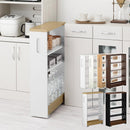 すき間ワゴンラック ロータイプ〔幅16～20cm〕 キッチン収納 キッチンラック 隙間収納 スリム おしゃれ 収納 隙間ワゴン 隙間家具 洗面所 キッチン ラック ワゴン 収納棚 調味料ラック ぼん家具