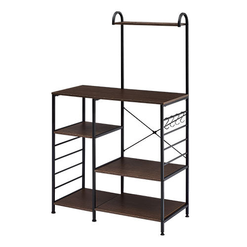 アーチ 上棚付き キッチンラック 4段