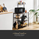 アーチ 上棚付き キッチンラック 4段