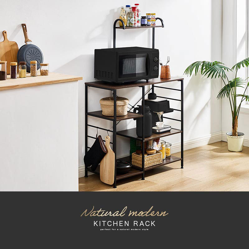 アーチ 上棚付き キッチンラック 4段