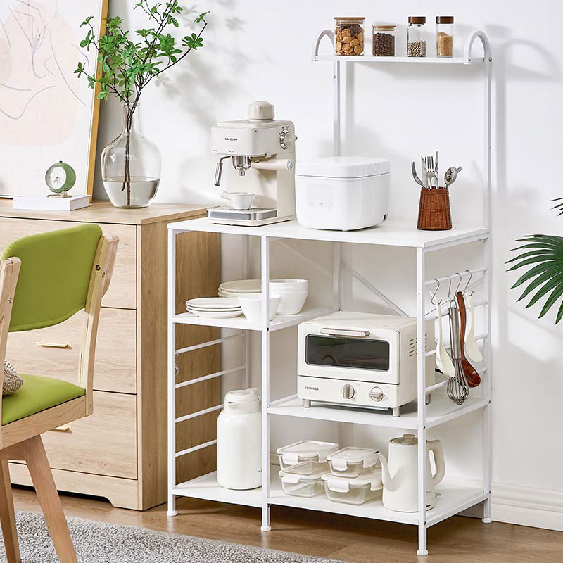 アーチ 上棚付き キッチンラック 4段