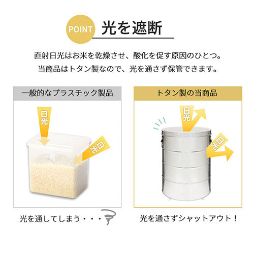 OBAKETSU（オバケツ） バケツ型米びつ 30kgタイプ おしゃれ 生活雑貨