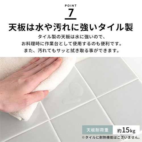 キッチンワゴン〔2枚扉タイプ〕