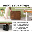 キッチンワゴン〔2枚扉タイプ〕 キッチンワゴン 桐 キャスター付き 引き出し 扉付き 可動棚 ラック 収納 ストッカー 木製 ぼん家具