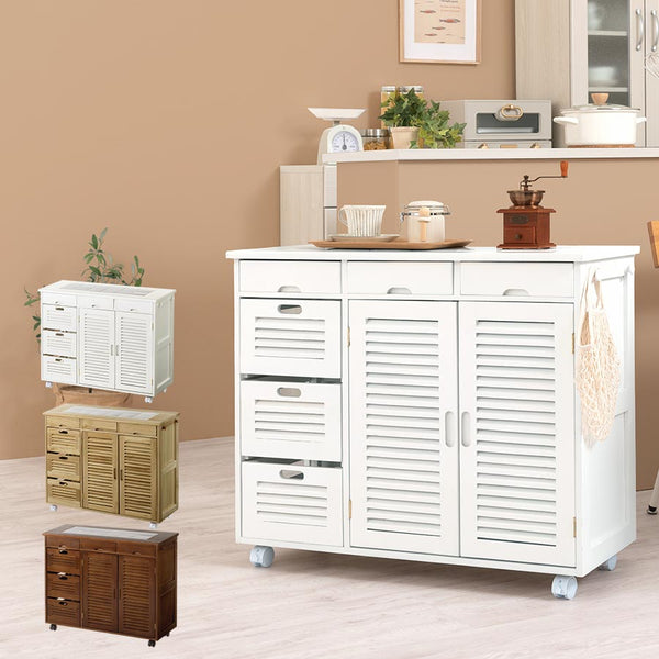 キッチンワゴン キャビネット ホワイトオーク 美品 kwg450008_600x600_crop_center.