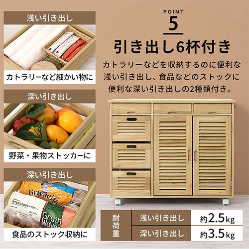 キッチンワゴン〔2枚扉タイプ〕