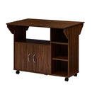 キッチンワゴン キッチン収納 キッチンカウンター 天板 拡張 調理台 キッチンワゴン 折りたたみ キッチン 作業台 キャスター付き ワゴン ラック 木製 扉付き 可動棚 ぼん家具