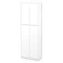 壁面収納 幅60cm×高さ180cm 本棚 壁面収納 扉付き 7段 可動棚 漫画 ㏅ dvd 収納 キャビネット 大容量 A4 日本製 ぼん家具