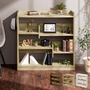 デザインシェルフ 収納棚  棚 オープンラック 本棚 木製 収納 おしゃれ 木製ラック 奥行30cm 幅90 A4 ディスプレイシェルフ 省スペース 薄型 北欧 モダン ぼん家具