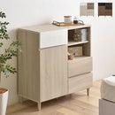 キャビネット キャビネット 収納 北欧モダン おしゃれ 木製 本棚 扉付き 引き出し 漫画 コミック 脚付き リビング インテリア ディスプレイラック オープンラック 佐藤産業