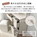 3面鏡ドレッサー ドレッサー 三面鏡 椅子付き 化粧台 鏡 3面ミラー 収納付き スツールセット ミラー裏収納 ティッシュ収納 コンセント付き 引き出し収納 サイドフック ぼん家具