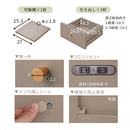 コンセント付FAX台 キャビネット 電話台 扉付き 引き出し コンセント 韓国インテリア グレージュ  PUTUPUTU