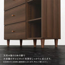 キャビネット〔A〕幅90cm 引き出し3杯 オープン3段 キャビネット リビングボード リビング 収納 棚 可動式 オープンラック 3段 引き出し 脚付き TV台 収納家具 寝室 玄関収納 キッチン収納 マルチラック ぼん家具