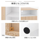 キャビネット〔C〕幅90cm オープン2列 3扉 キャビネット リビングボード リビング 収納 可動 棚 2段 オープンスペース 扉 脚付き TV台 収納家具 寝室 玄関収納 キッチン収納 マルチラック 北欧 ぼん家具