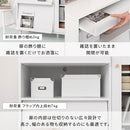 キャビネット〔D〕幅90cm フラップ2扉 ガラス扉4段 キャビネット ガラス扉 リビングボード テレビ台 フラップ扉 リビング 収納棚 3段 脚付き 収納家具 寝室 玄関収納 キッチン収納 マルチラック 白 茶色 ぼん家具