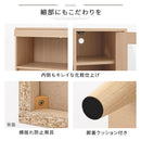 キャビネット〔D〕幅90cm フラップ2扉 ガラス扉4段 キャビネット ガラス扉 リビングボード テレビ台 フラップ扉 リビング 収納棚 3段 脚付き 収納家具 寝室 玄関収納 キッチン収納 マルチラック 白 茶色 ぼん家具