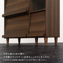 キャビネット〔E〕幅90cm フラップ3扉 オープン2段 キャビネット マガジンラック フラップ扉 リビングボード 収納 脚付き TV台 寝室 ルーター収納 フラップボックス マルチラック 韓国 インテリア 北欧 ぼん家具