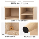 キャビネット〔E〕幅90cm フラップ3扉 オープン2段 キャビネット マガジンラック フラップ扉 リビングボード 収納 脚付き TV台 寝室 ルーター収納 フラップボックス マルチラック 韓国 インテリア 北欧 ぼん家具