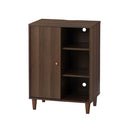 キャビネット〔G〕幅60cm スライド1扉 オープン3段 キャビネット リビングボード リビング 収納 棚 可動式 3段 片側 扉付き 脚付き TV台 収納家具 寝室 玄関収納 キッチン収納 マルチラック インテリア ぼん家具